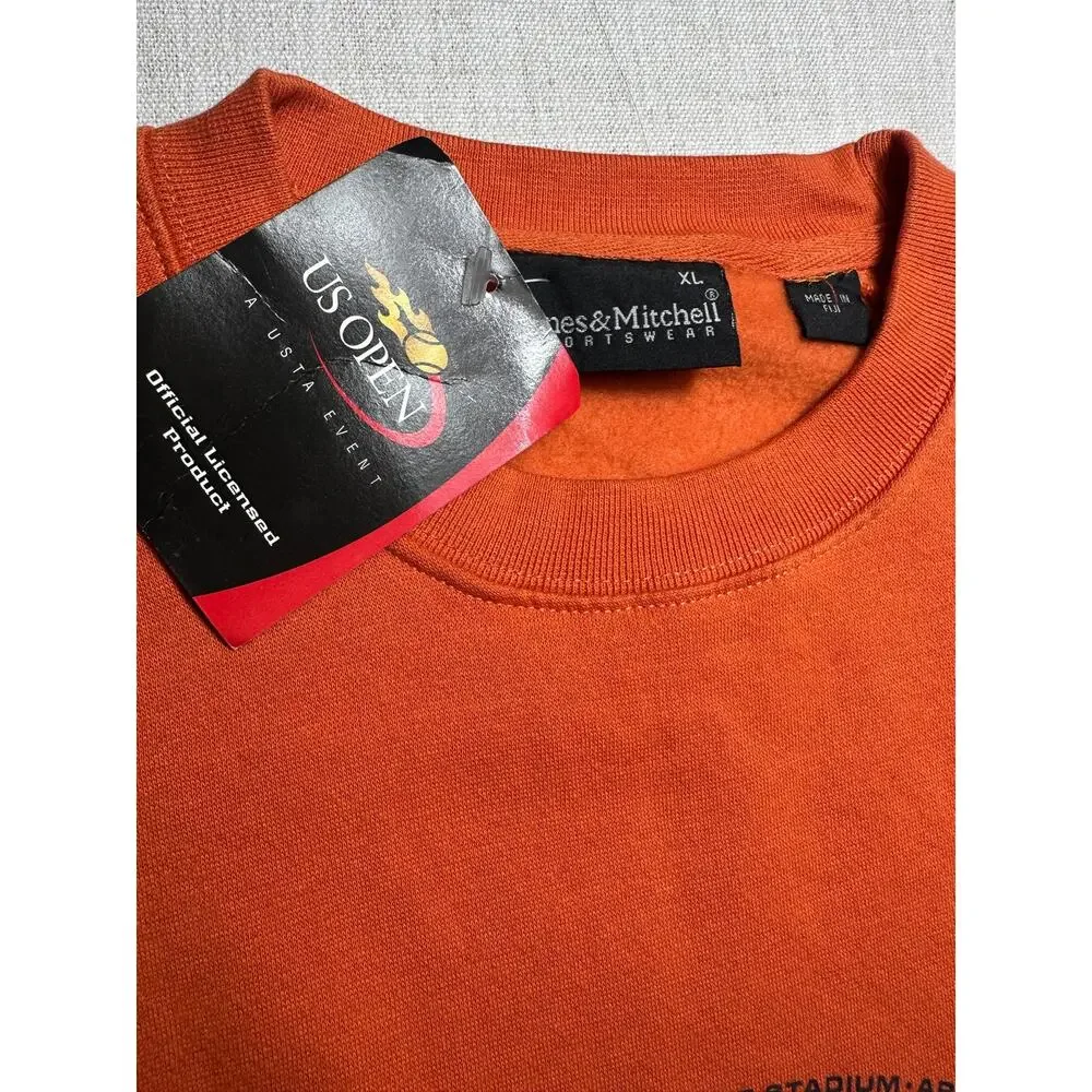 2004 US Open Tennis Arthur Ashe Y2K Crewneck Sweatshirt XL NWT Deadstock